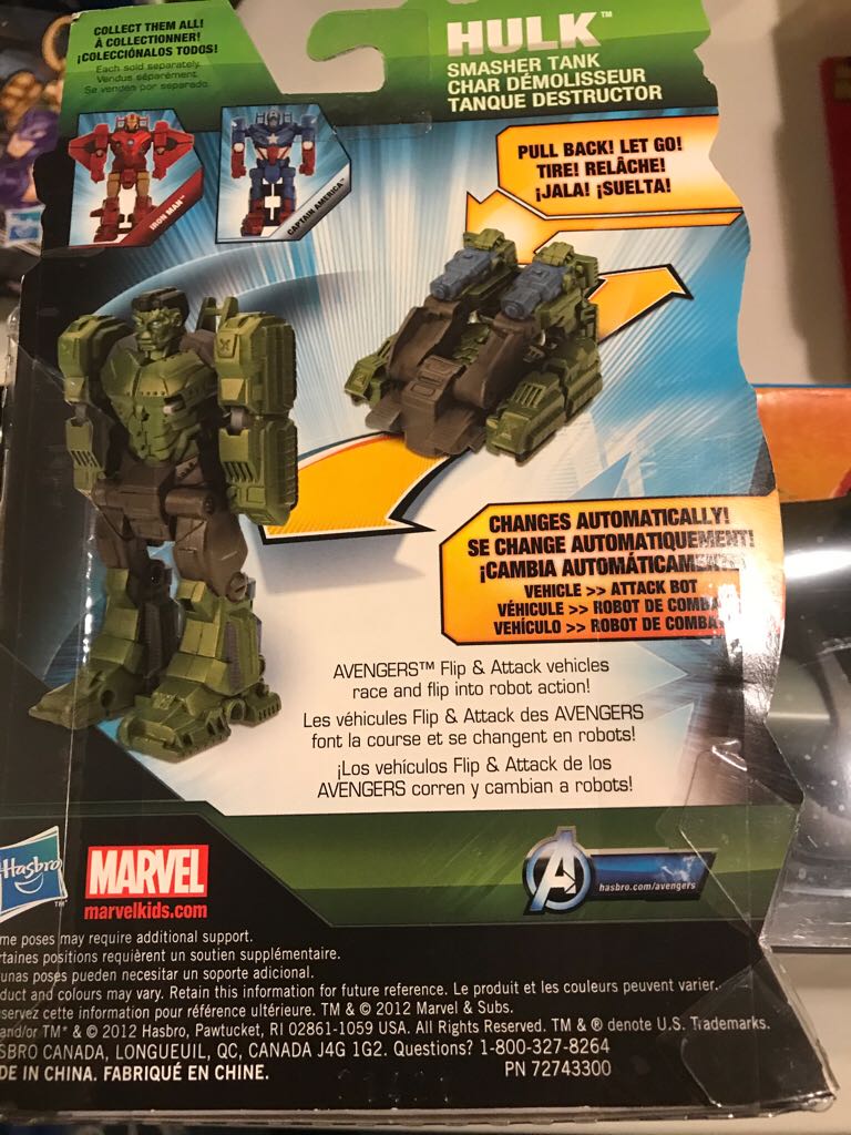 Avengers Flip And Attack Hulk  action figure collectible [Barcode 653569755173] - Main Image 2