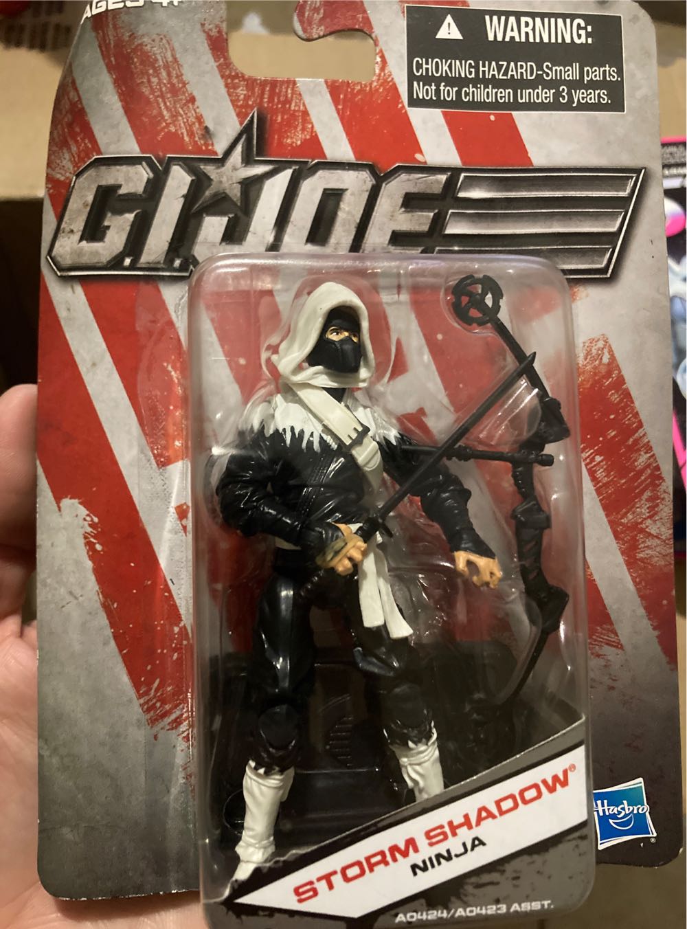 Storm Shadow (White Cowl) [v44] - Hasbro (G.I. Joe: A Real American Hero) action figure collectible [Barcode 653569755388] - Main Image 3