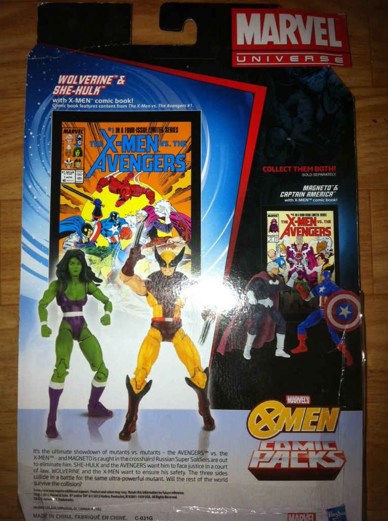 Wolverine & She Hulk - Hasbro (Marvel Universe Comic Packs) action figure collectible [Barcode 653569766155] - Main Image 2