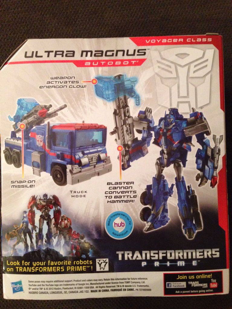 Transformers Prime: Ultra Magnus - Hasbro (Transformers Prime) action figure collectible [Barcode 653569766681] - Main Image 2