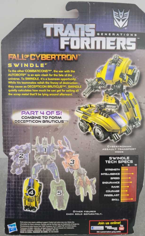Swindle - Hasbro (Generations War For Cybertron) action figure collectible [Barcode 653569771043] - Main Image 3