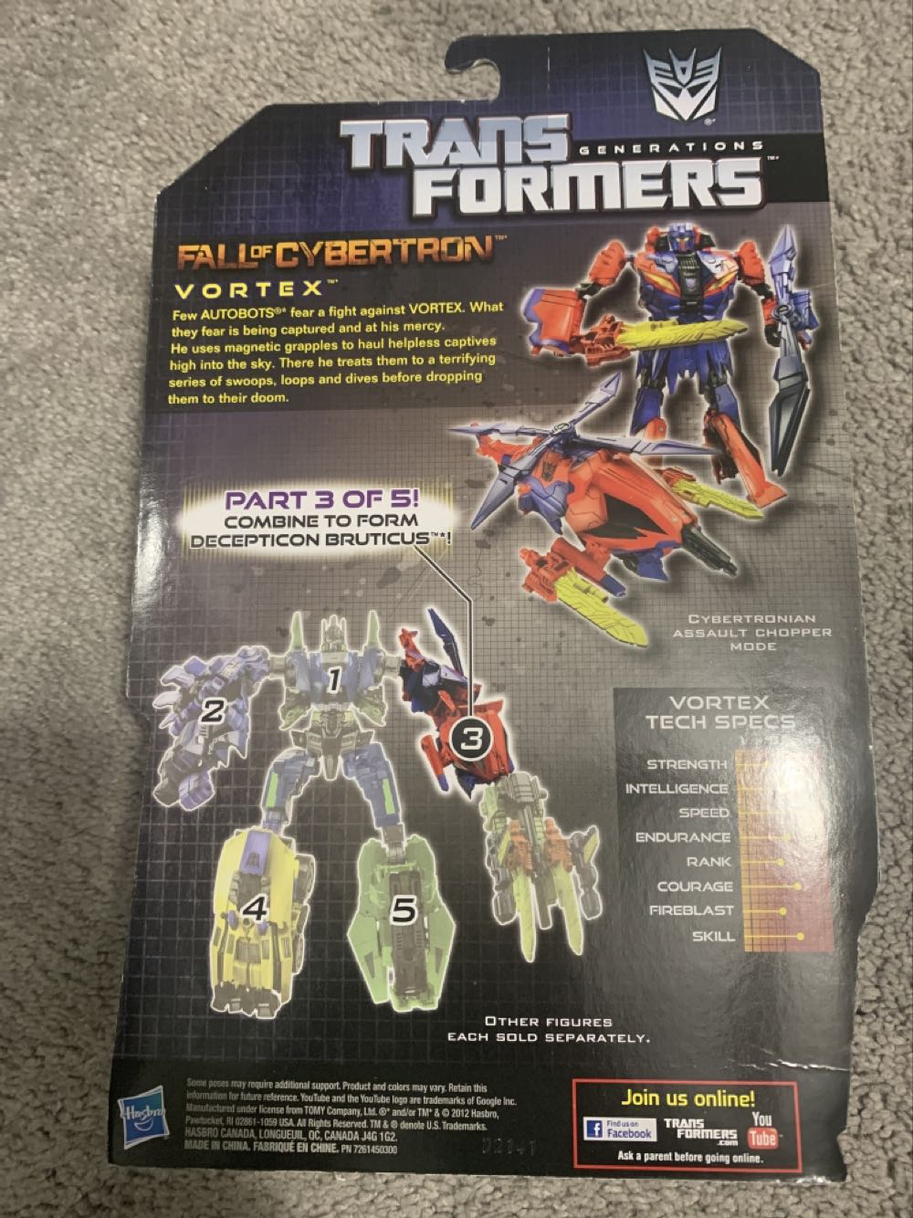 Transformers War/Fall Of Cybertron Vortex - Hasbro (Generations War For Cybertron) action figure collectible [Barcode 653569771050] - Main Image 2