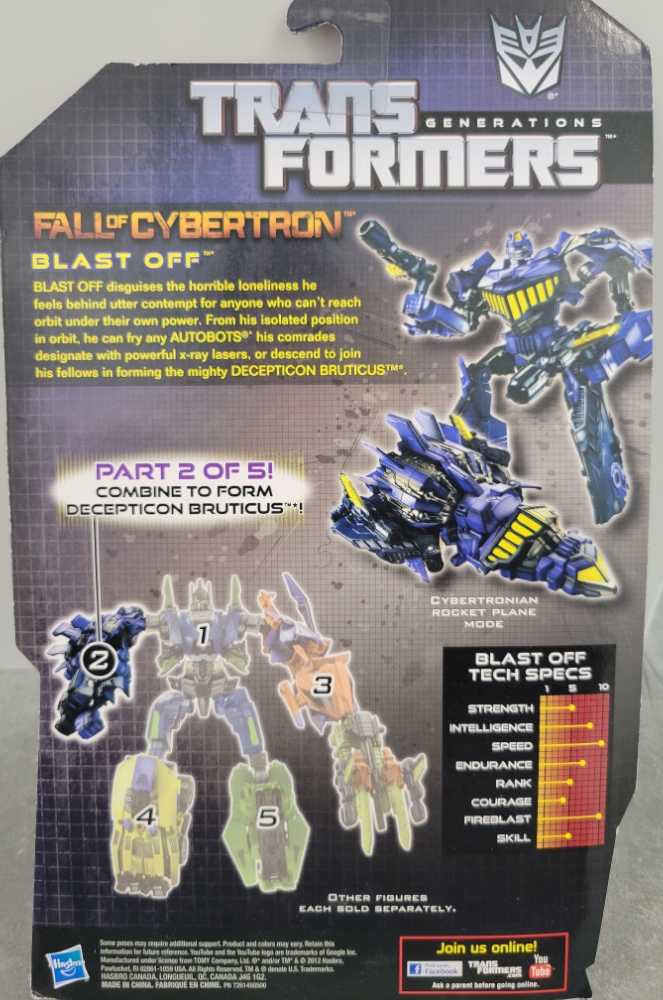 Transformers Generations Fall Of Cybertron: Bruticus Blast Off - Hasbro (Generations War For Cybertron) action figure collectible [Barcode 653569771074] - Main Image 3
