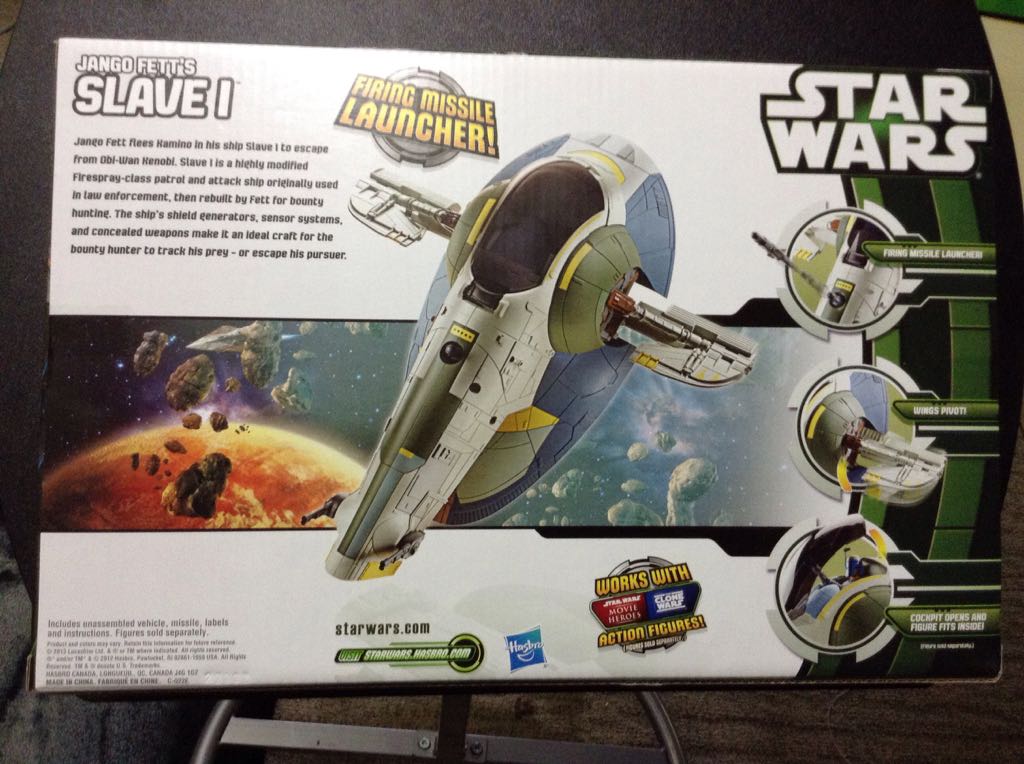 Jango Fett’s Slave I - Hasbro (Episode 2 The Clone Wars) action figure collectible [Barcode 653569780151] - Main Image 2