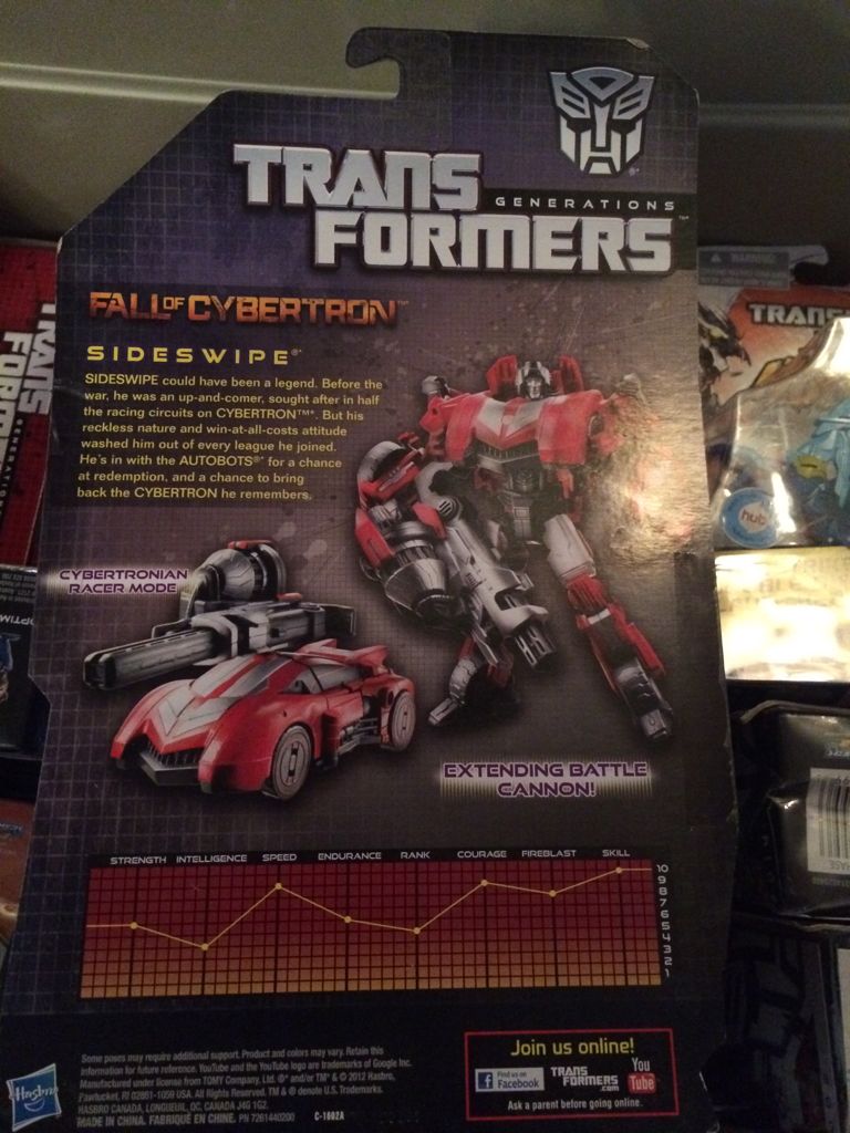 Transformers Generations Fall Of Cybertron: Sideswipe - Hasbro (Generations War For Cybertron) action figure collectible [Barcode 653569782360] - Main Image 2