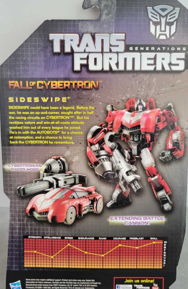 Transformers Generations Fall Of Cybertron: Sideswipe - Hasbro (Generations War For Cybertron) action figure collectible [Barcode 653569782360] - Main Image 3