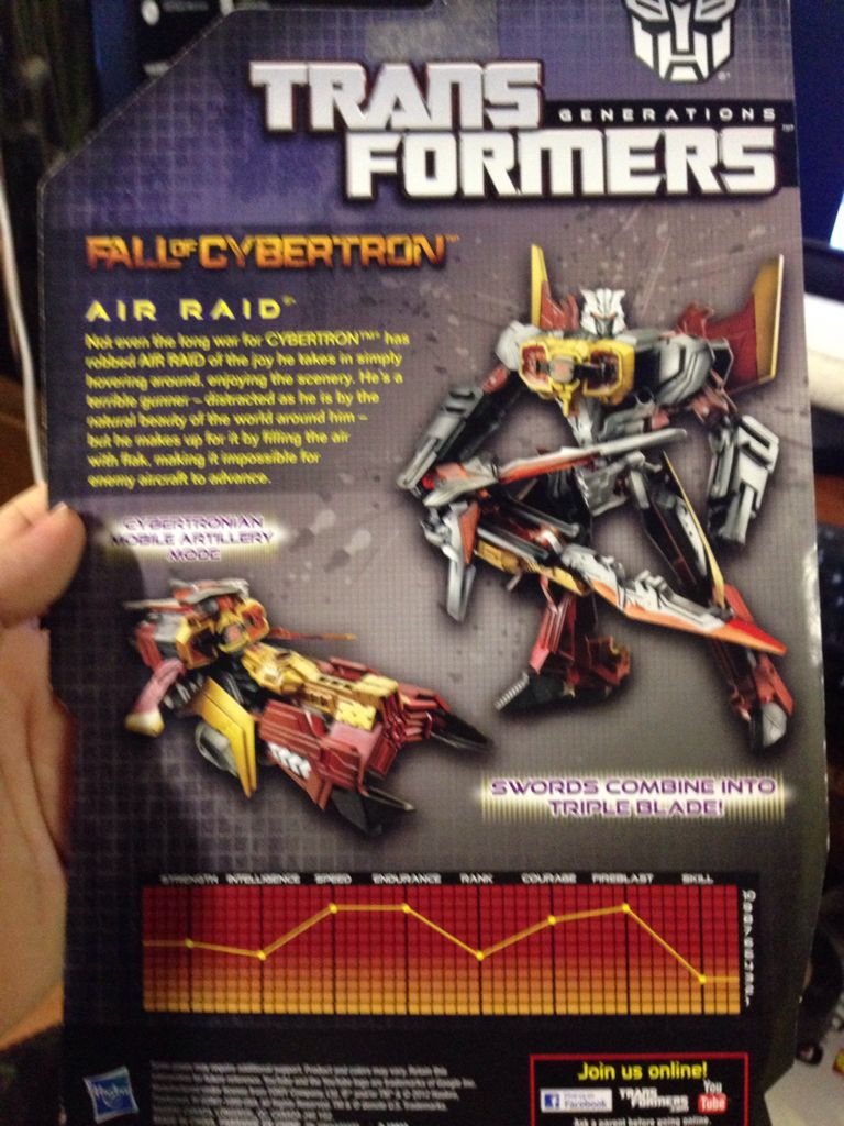 Air Raid Fall Of Cybertron - Hasbro (Generations War For Cybertron) action figure collectible [Barcode 653569782384] - Main Image 1