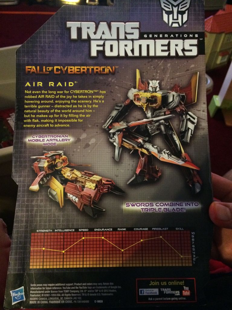 Air Raid Fall Of Cybertron - Hasbro (Generations War For Cybertron) action figure collectible [Barcode 653569782384] - Main Image 2