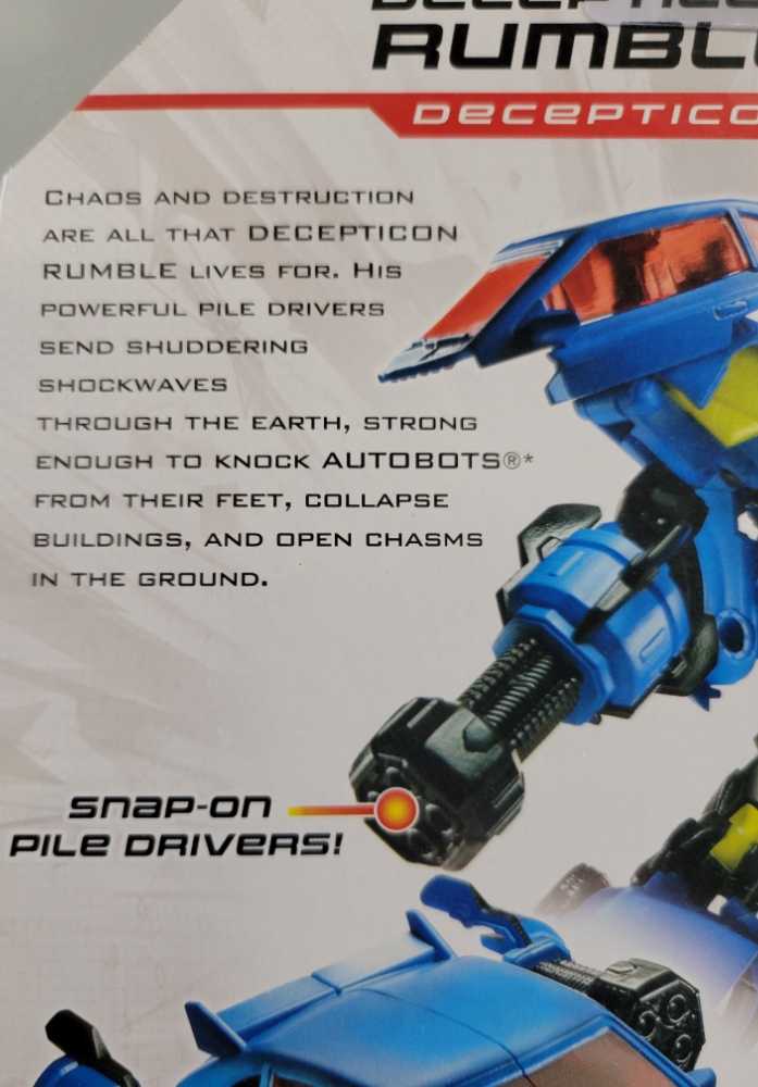 Rumble - Hasbro (Transformers: Prime) action figure collectible [Barcode 653569785576] - Main Image 3