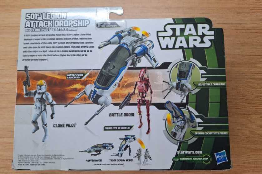 Deluxe 501st Legion Attack Dropship - Hasbro (Deluxe Class) action figure collectible [Barcode 653569786382] - Main Image 2