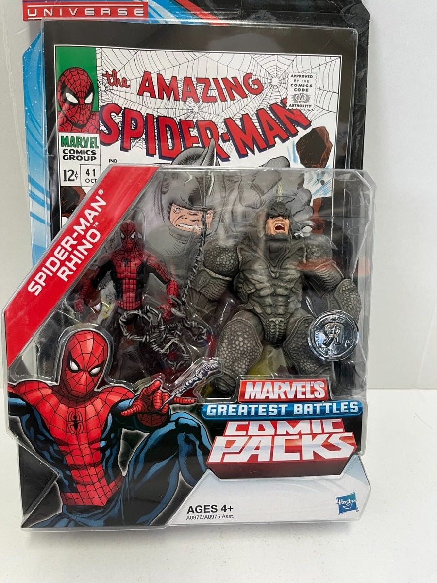Marvel Universe Spider-Man And Rhino - Hasbro (Marvel Universe) action figure collectible [Barcode 653569790624] - Main Image 3