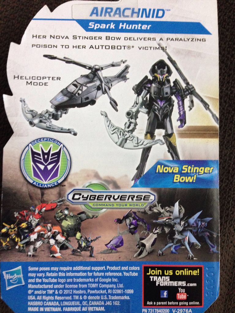 Airarachnid (TF Prime BH) Legion Class - Hasbro (Transformers) action figure collectible [Barcode 653569796381] - Main Image 2