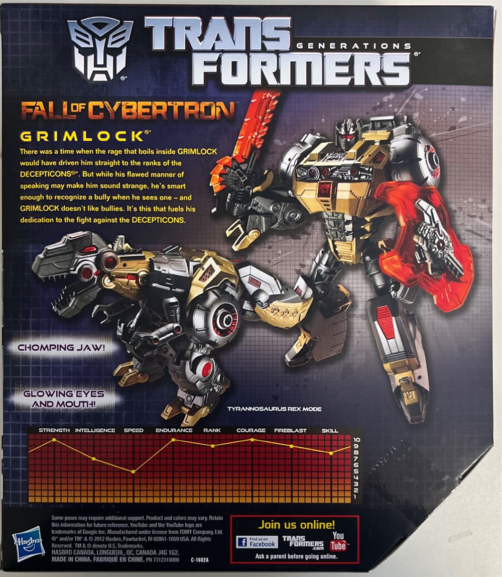 Grimlock - Hasbro (Fall of Cybertron) action figure collectible [Barcode 653569796817] - Main Image 4