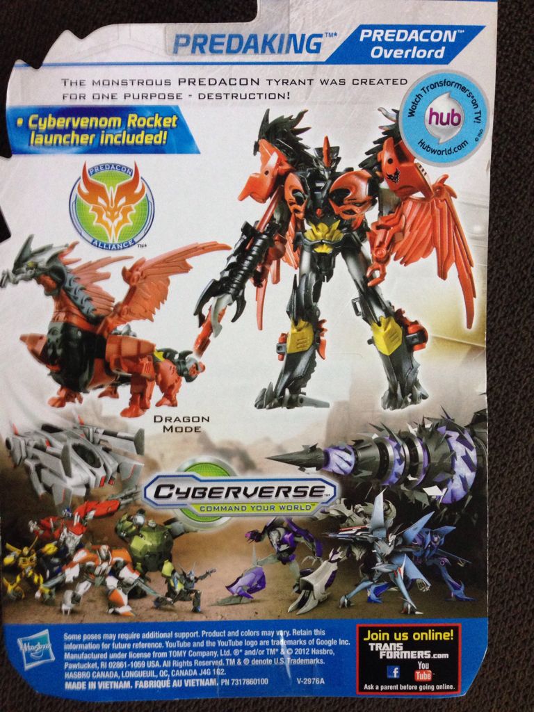 Transformers Prime Cyberverse Beast Hunters Predaking - Hasbro (Transformers Prime™: Beast Hunters) action figure collectible [Barcode 653569799337] - Main Image 2