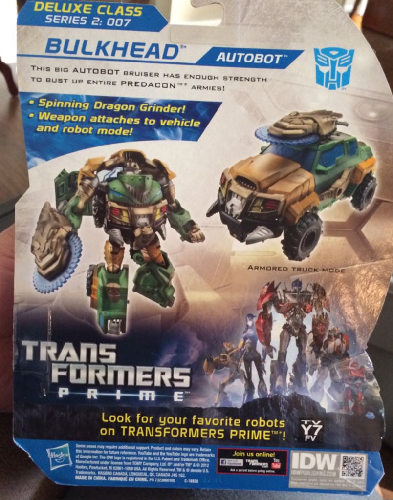 Bulkhead Beast Hunters - Hasbro (Transformers Prime Cyberverse) action figure collectible [Barcode 653569815075] - Main Image 2