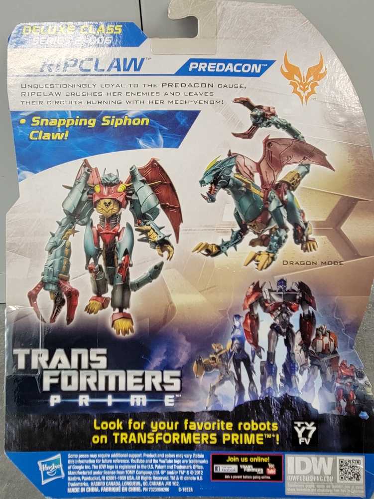 Transformers Prime Beast Hunters: Ripclaw - Hasbro (Prime Beast Hunters) action figure collectible [Barcode 653569815136] - Main Image 3