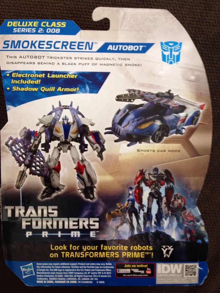 Transformers Prime Beast Hunters: Smokescreen - Hasbro (Transformers Prime™: Beast Hunters) action figure collectible [Barcode 653569815167] - Main Image 2