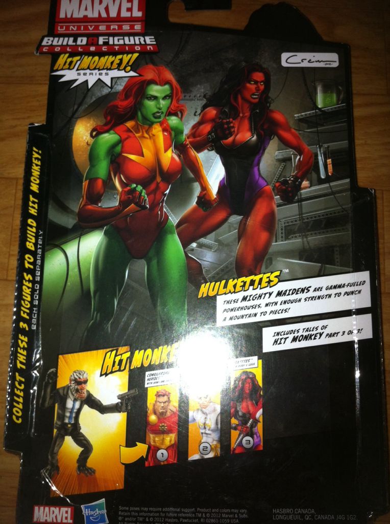 Marvel Legends Hit Monkey BAF Red She Hulk  - Hasbro (Marvel Legends) action figure collectible [Barcode 653569821045] - Main Image 2