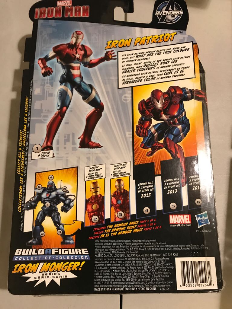 Marvel Legends Iron Patriot Iron Monger Baf - Hasbro (Marvel Legend Series) action figure collectible [Barcode 653569822561] - Main Image 2