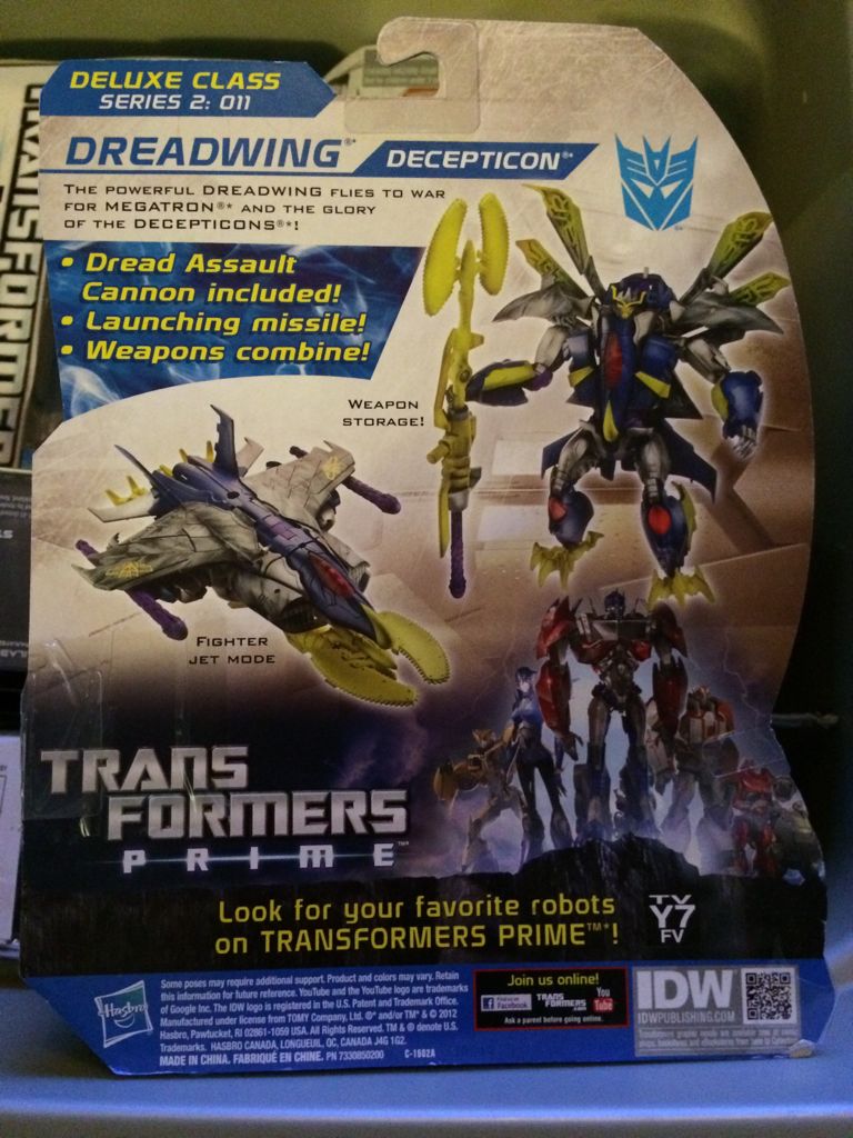 Transformers Prime Beast Hunters: Dreadwing - Hasbro (Prime Beast Hunters) action figure collectible [Barcode 653569826415] - Main Image 2
