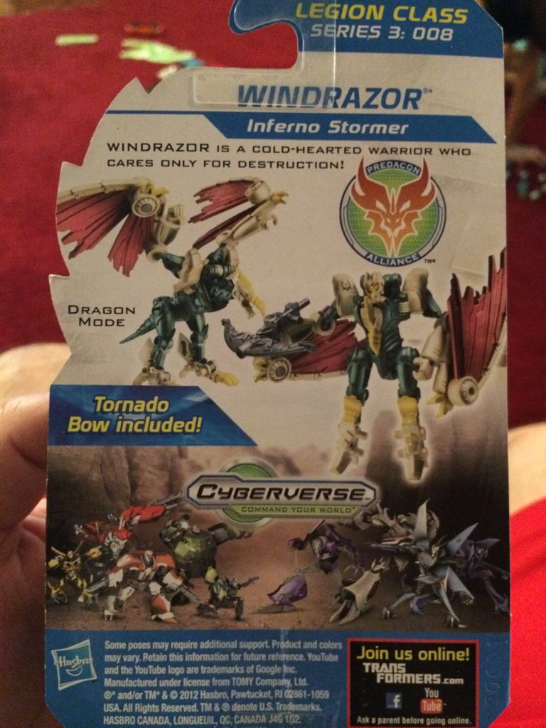 Windrazor - Hasbro (Transformers: Prime) action figure collectible [Barcode 653569838838] - Main Image 2