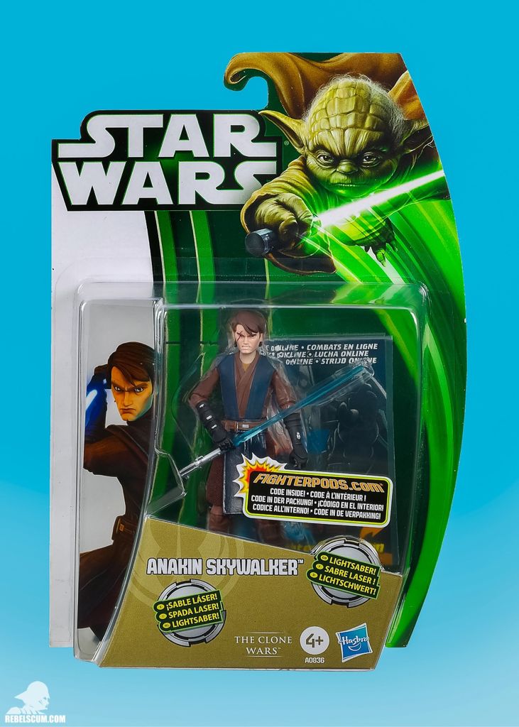 Anakin Skywalker CW03 Yoda Pack - Hasbro (Star Wars The Clone Wars) action figure collectible [Barcode 653569842156] - Main Image 2