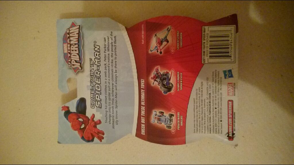 Ultimate Spiderman Crime Fighting Spiderman - Hasbro (Spiderman) action figure collectible [Barcode 653569843467] - Main Image 2