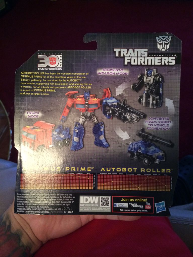 Transformers Generations: Optimus Prime & Roller - Hasbro (Legion Class) action figure collectible [Barcode 653569845287] - Main Image 2