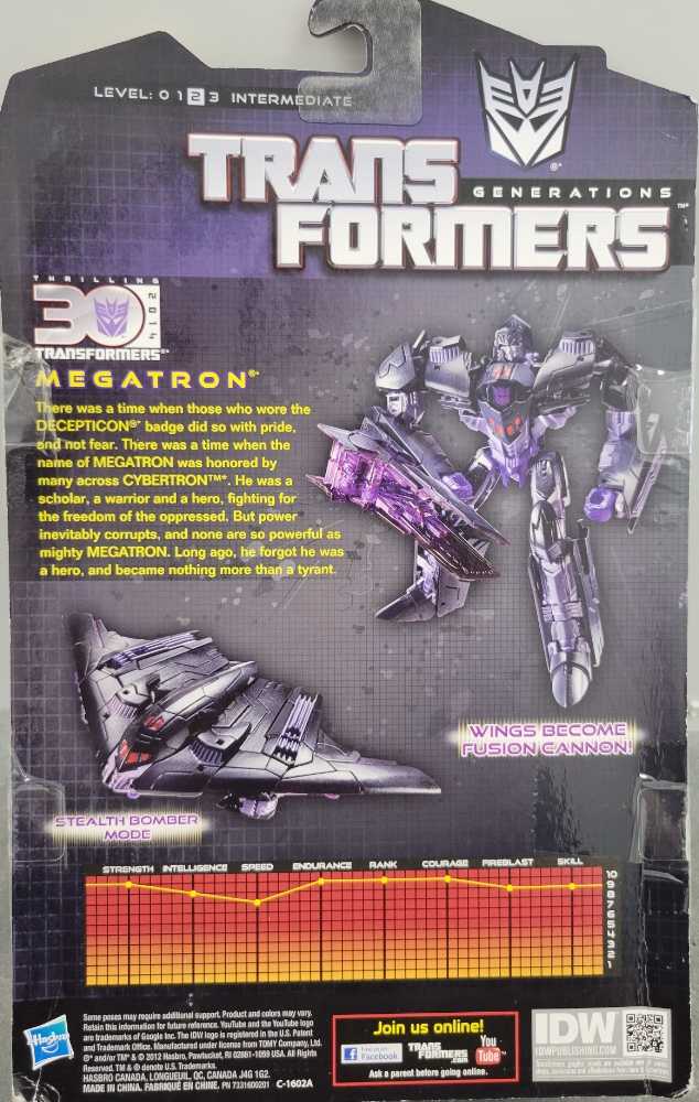 Transformers Generations: Megatron - Hasbro (Generations) action figure collectible [Barcode 653569846772] - Main Image 3