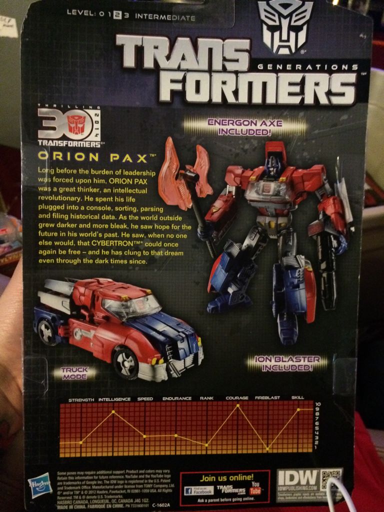 Transformers Thrilling 30 Orion Pax - Hasbro (The Transformers) action figure collectible [Barcode 653569846819] - Main Image 2