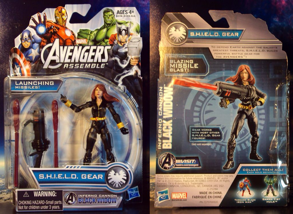 Inferno Cannon Black Widow - Hasbro (Avengers Assemble) action figure collectible [Barcode 653569856580] - Main Image 2