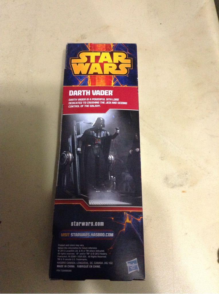 12” Darth Vader - Hasbro (2013 Saga Legends) action figure collectible [Barcode 653569858546] - Main Image 2