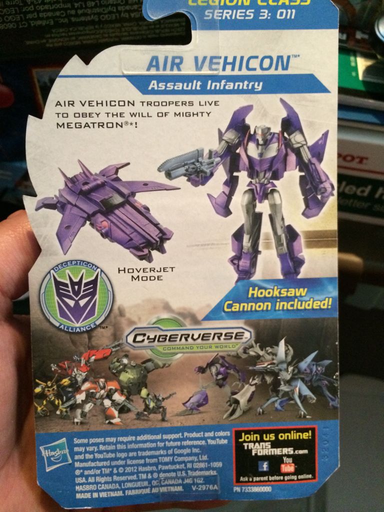 Air Vehicon - Hasbro (Transformers: Prime) action figure collectible [Barcode 653569860068] - Main Image 2