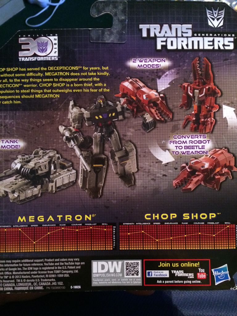 Megatron & Chop Shop - Hasbro (Transformers: Thrilling 30) action figure collectible [Barcode 653569861072] - Main Image 2