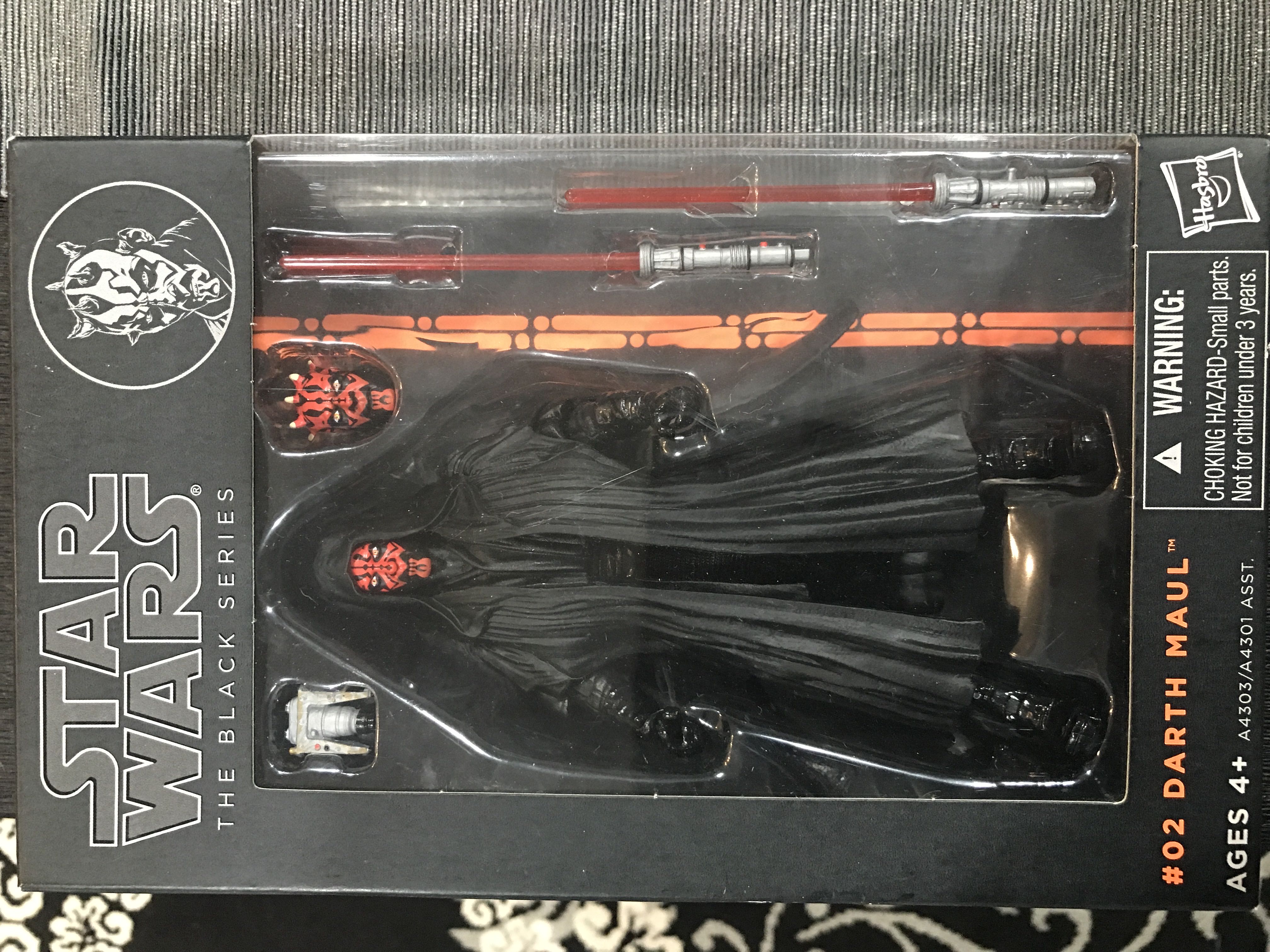 Darth Maul - Hasbro (Black Series 6” 2013- 2014: Orange) action figure collectible [Barcode 653569864899] - Main Image 3