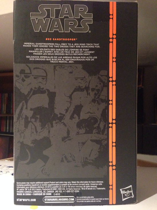 Sandtrooper # 03 - Hasbro (SW BS Basic Assortment 2013-2014 Orange) action figure collectible [Barcode 653569869849] - Main Image 2