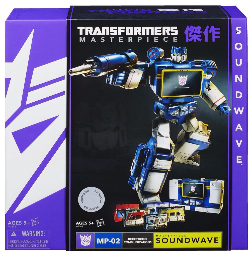 Transformers Masterpiece MP-02 Soundwave, Ravage, Laserbeak, Buzzsaw, Rumble & Frenzy - Hasbro (Masterpiece Transformers) action figure collectible [Barcode 653569878926] - Main Image 1
