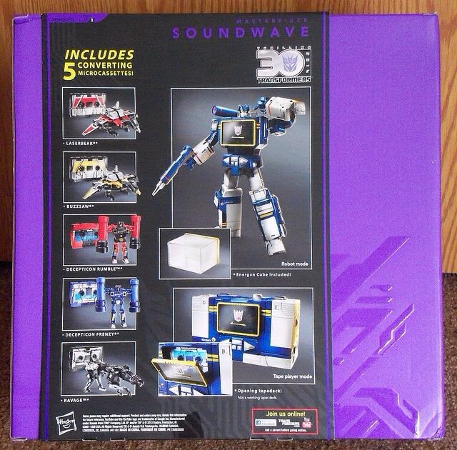 Transformers Masterpiece MP-02 Soundwave, Ravage, Laserbeak, Buzzsaw, Rumble & Frenzy - Hasbro (Masterpiece Transformers) action figure collectible [Barcode 653569878926] - Main Image 2