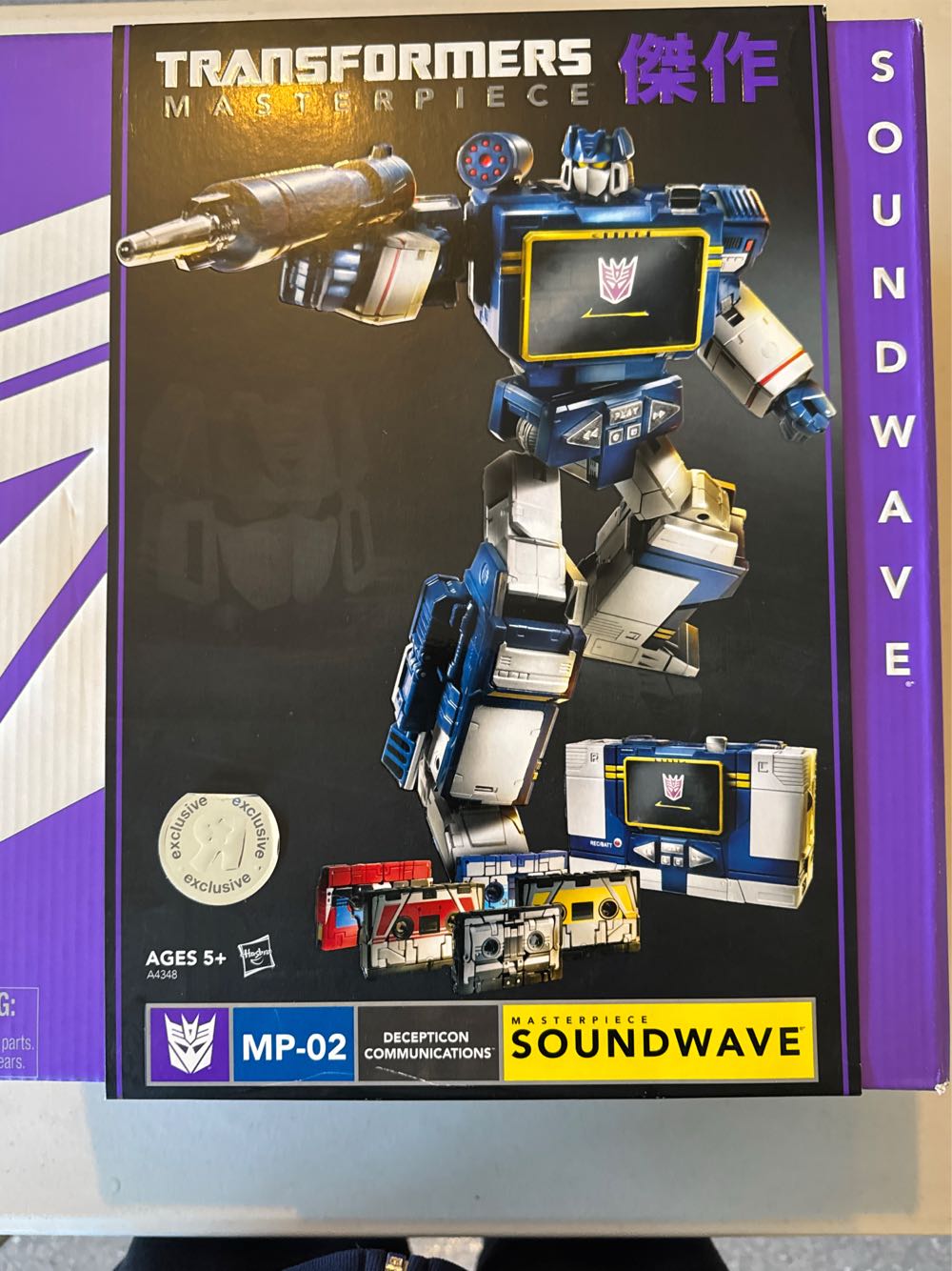 Transformers Masterpiece MP-02 Soundwave, Ravage, Laserbeak, Buzzsaw, Rumble & Frenzy - Hasbro (Masterpiece Transformers) action figure collectible [Barcode 653569878926] - Main Image 3