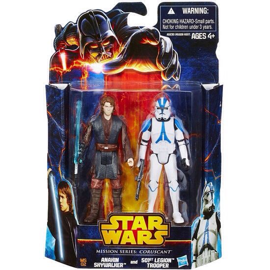 Anakin Skywalker & 501st Legion Trooper - Hasbro (Star Wars - Mission Series) action figure collectible [Barcode 653569879060] - Main Image 2