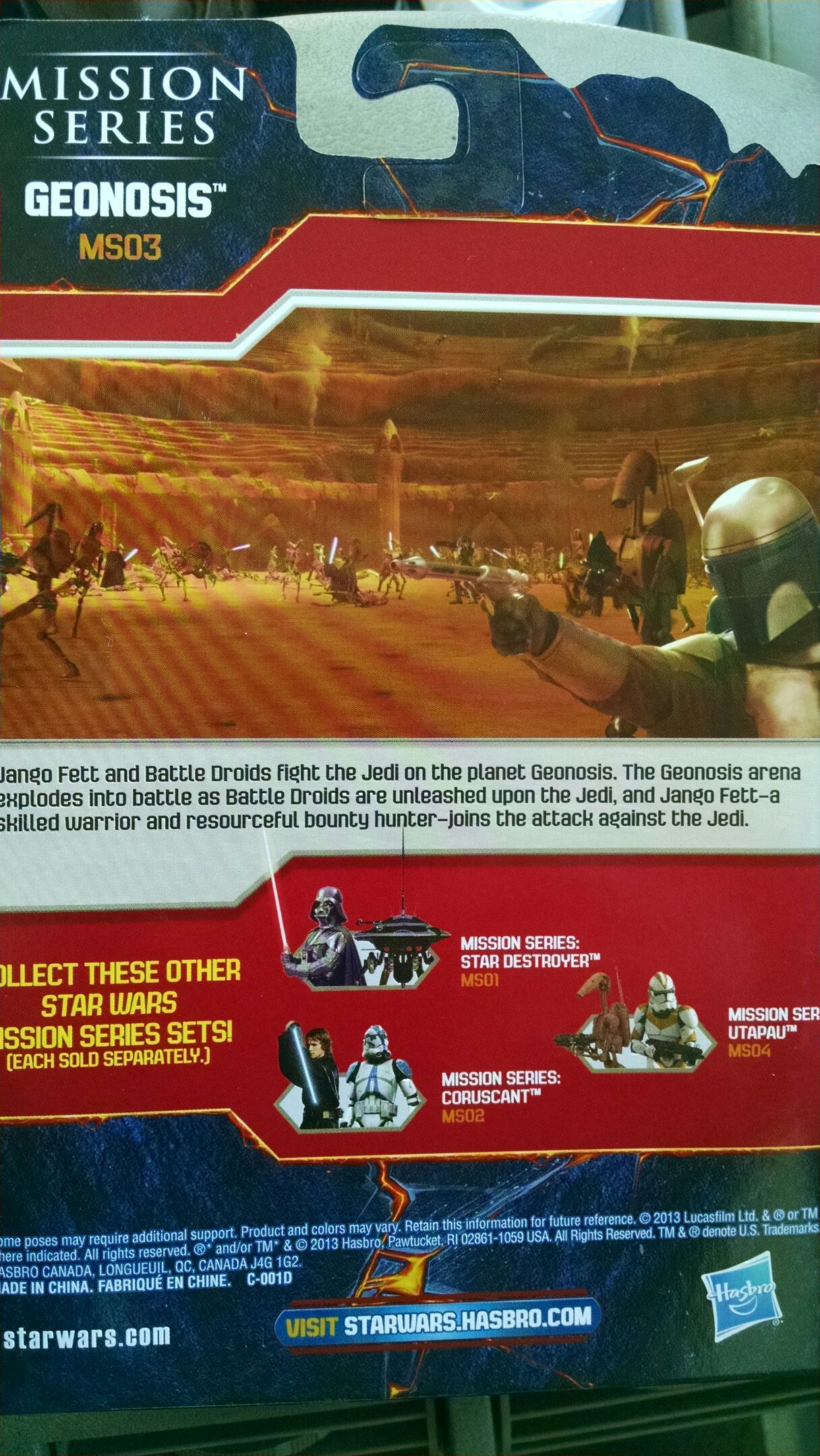 Battle Droid and Jango Fett - Hasbro (Star Wars - Mission Series) action figure collectible [Barcode 653569879077] - Main Image 2