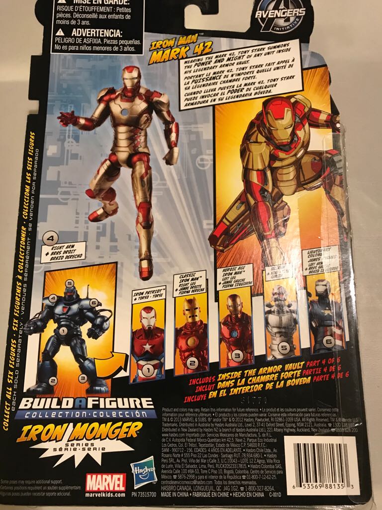 Marvel Legends - Iron Monger - Iron Man Mark 42  action figure collectible [Barcode 653569881353] - Main Image 2