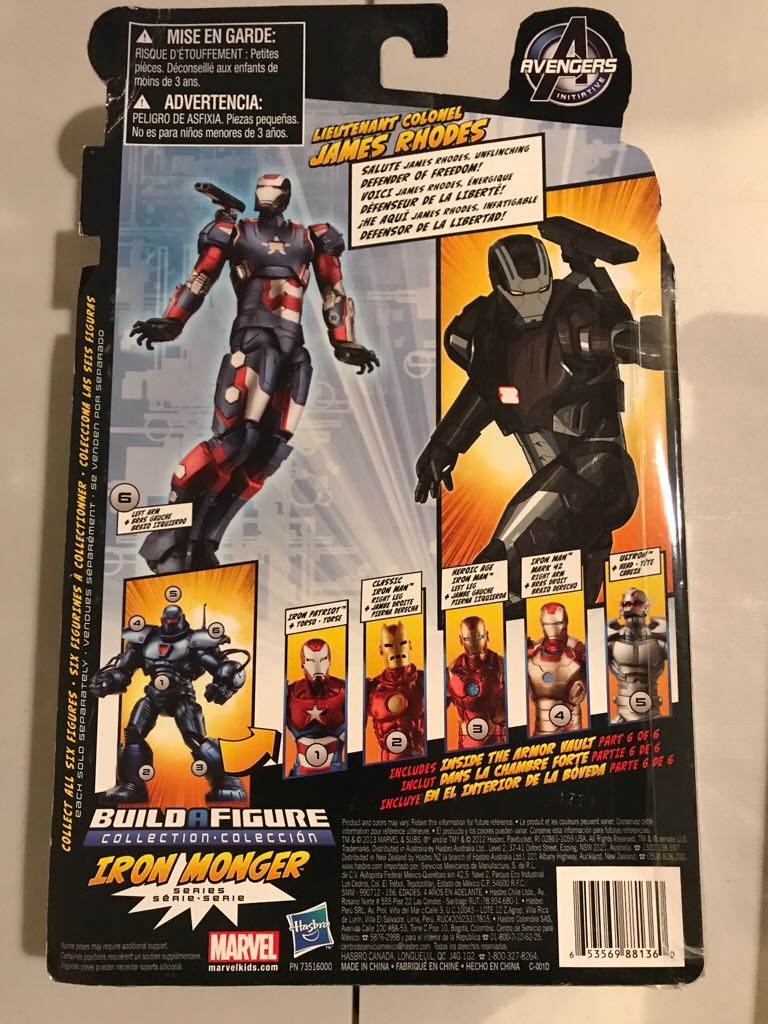 Marvel Legends - Iron Monger - Lieutenant Colonel James Rhodes  action figure collectible [Barcode 653569881360] - Main Image 2