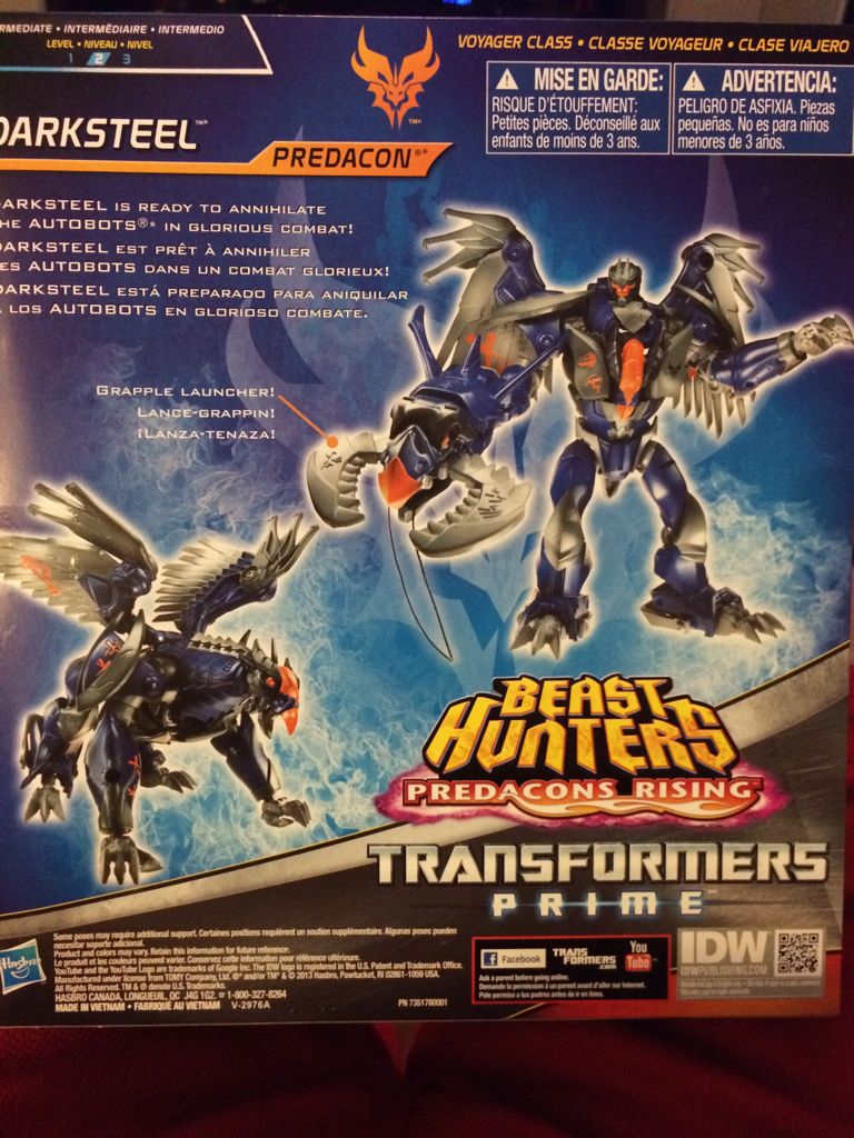 Transformers Beast Wars: Darksteel - Hasbro (Voyager Class) action figure collectible [Barcode 653569883876] - Main Image 2