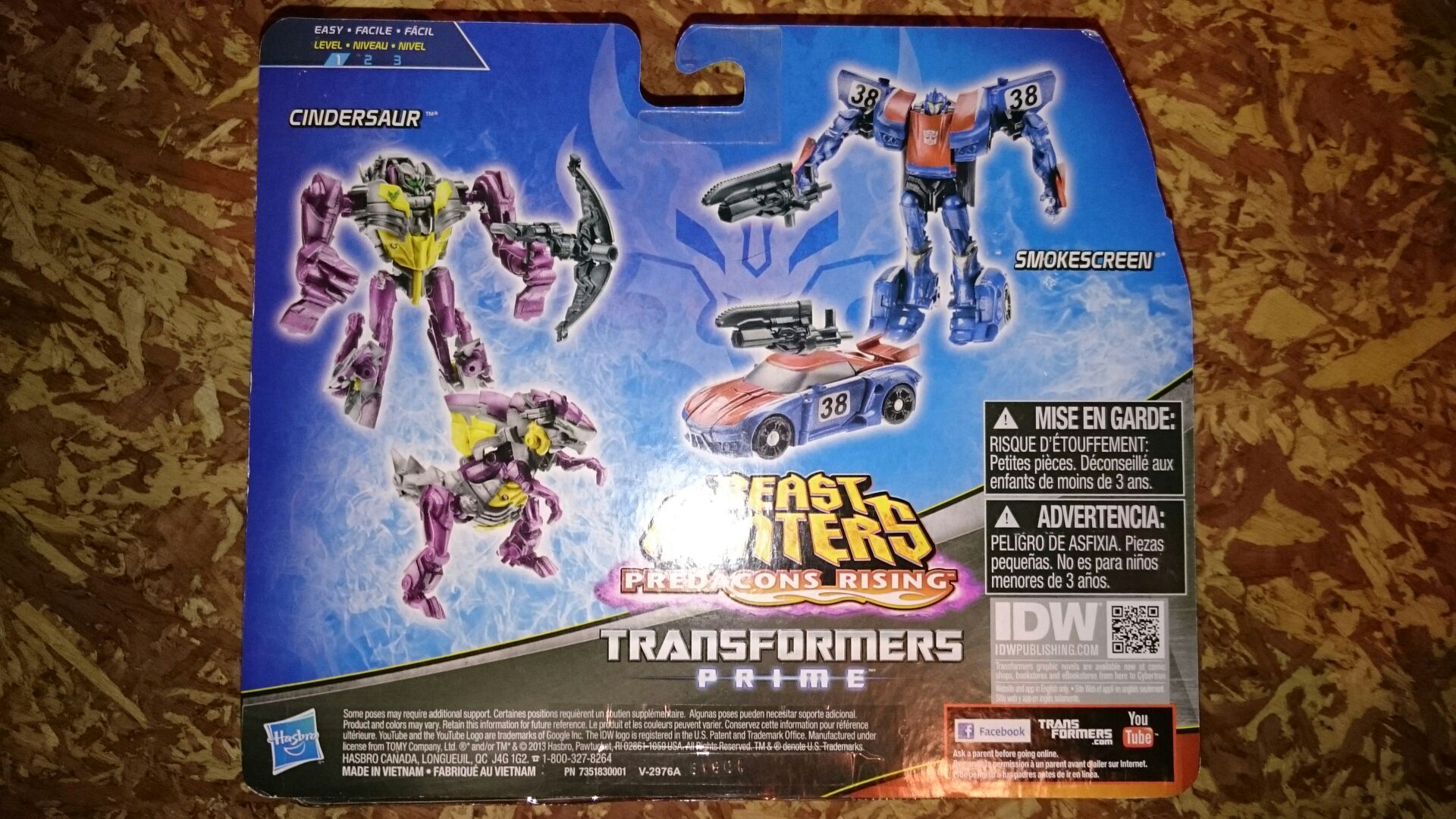 Cindersaur  Smokescreen - Hasbro (Transformers Beast Hunters) action figure collectible [Barcode 653569883890] - Main Image 2