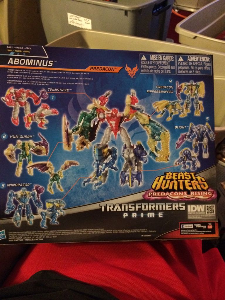 PRIME BEAST HUNTERS Abominus - Hasbro (Transformers Beast Hunters) action figure collectible [Barcode 653569883999] - Main Image 2