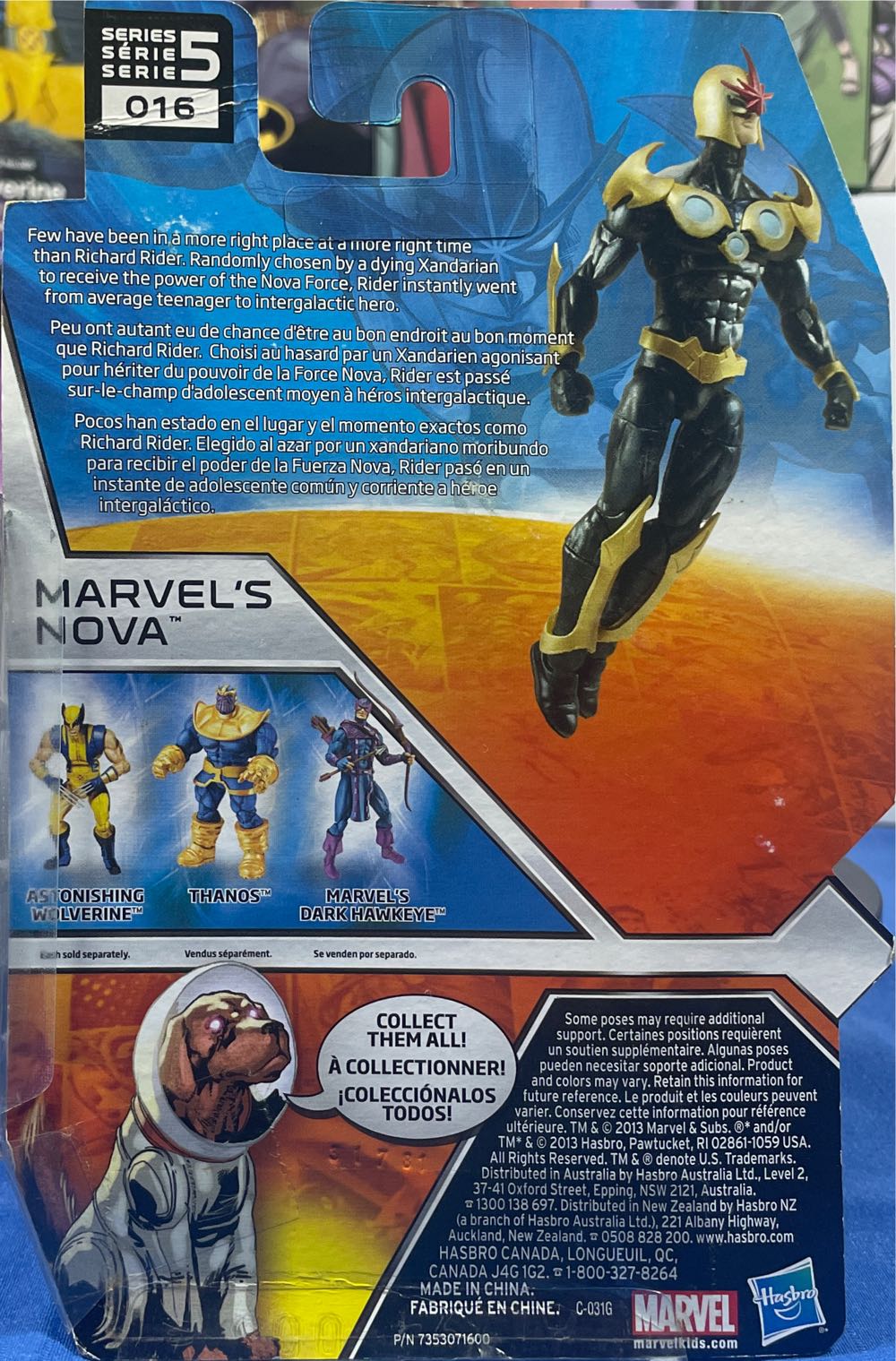 Marvel-Nova - Hasbro (Marvel-Marvel Universe 3.75”) action figure collectible [Barcode 653569884804] - Main Image 3
