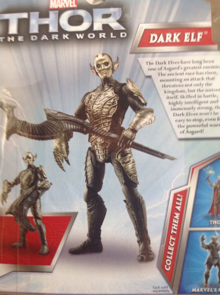 Dark Elf - Hasbro (Marvel: Thor: Dark World: 3”) action figure collectible [Barcode 653569885290] - Main Image 2