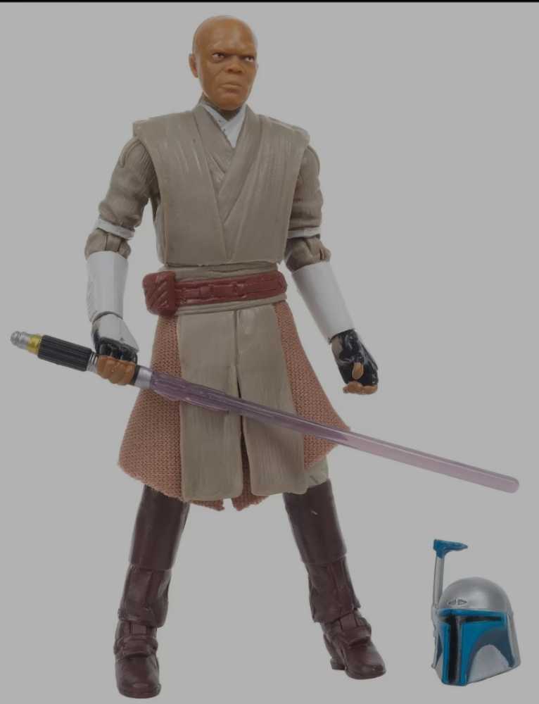 Star Wars: Mace Windu - Disney/Hasbro (Star Wars The Black Series 3.75 Orange) action figure collectible [Barcode 653569886426] - Main Image 3
