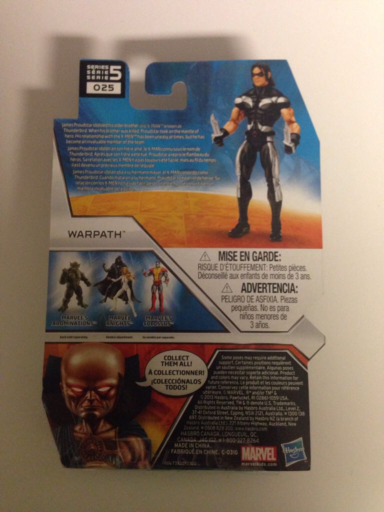 Warpath - Hasbro (Marvel Universe (3.75) - X-Force) action figure collectible [Barcode 653569889564] - Main Image 2